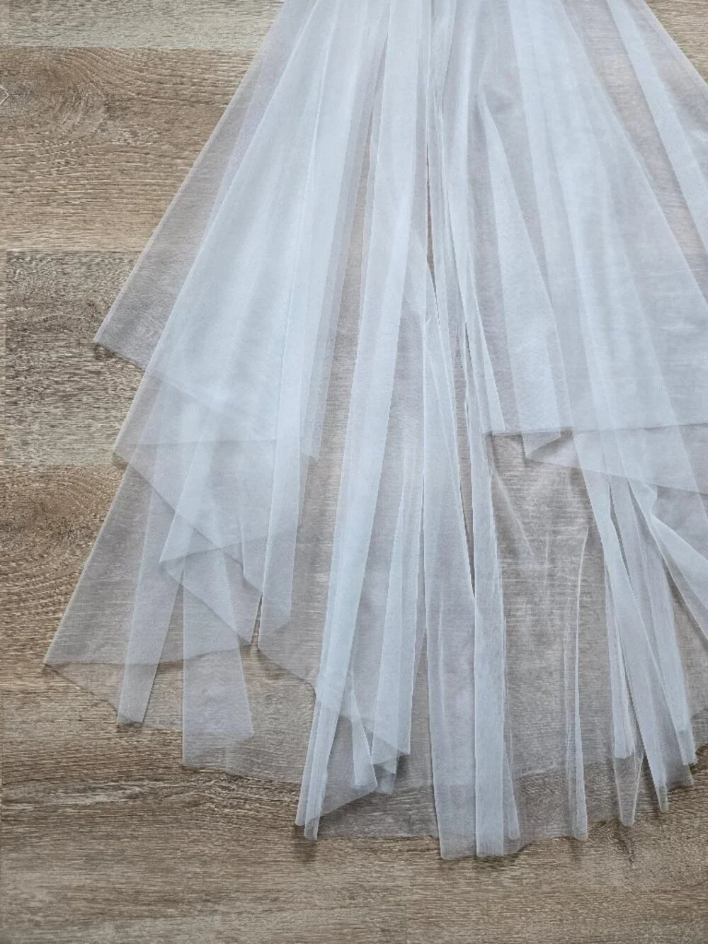Lulus Forever Promise White Tulle Bridal Wedding Blusher Veil New With Tags